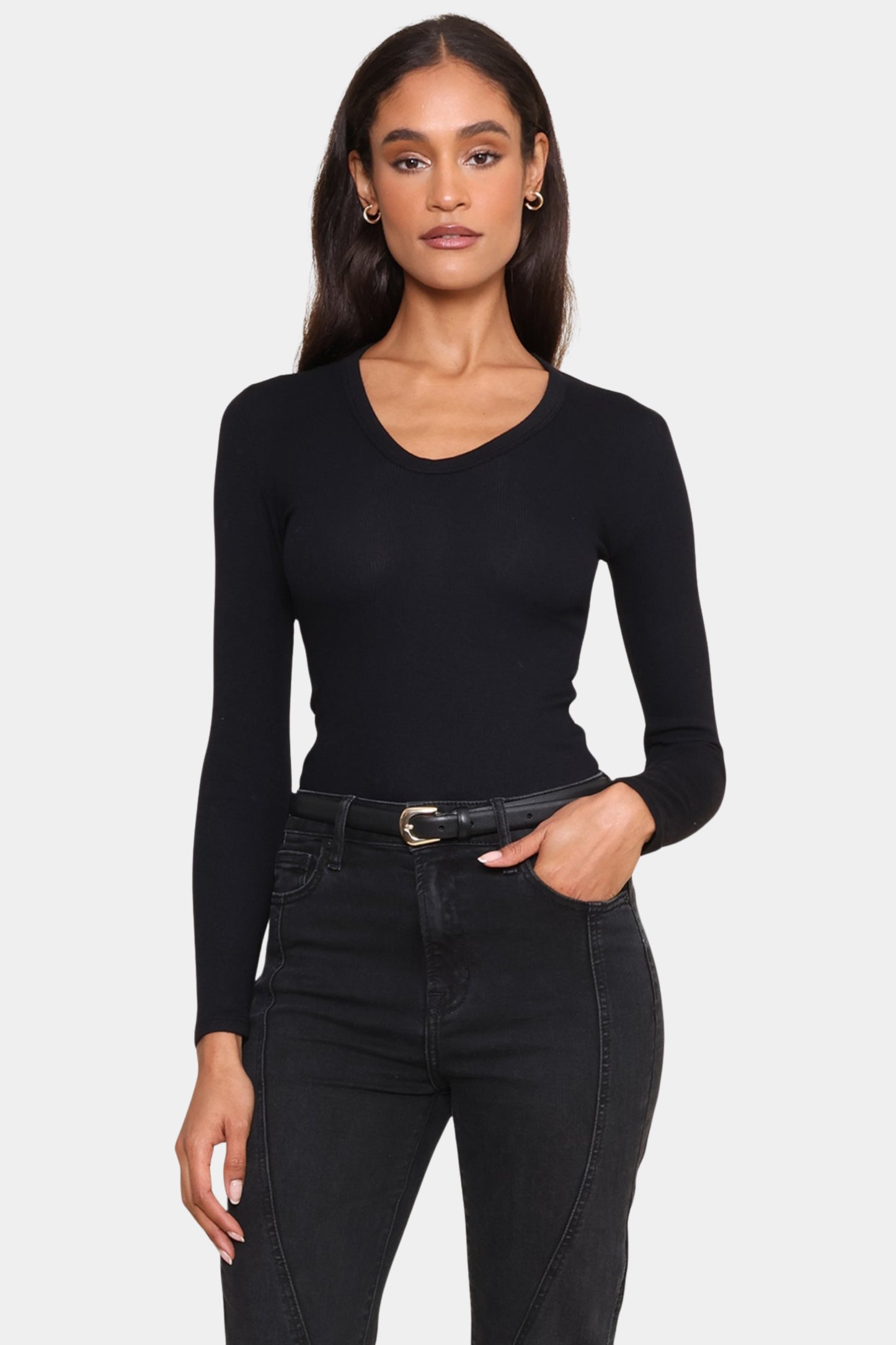 Robyn Scoop Neck Long Sleeve