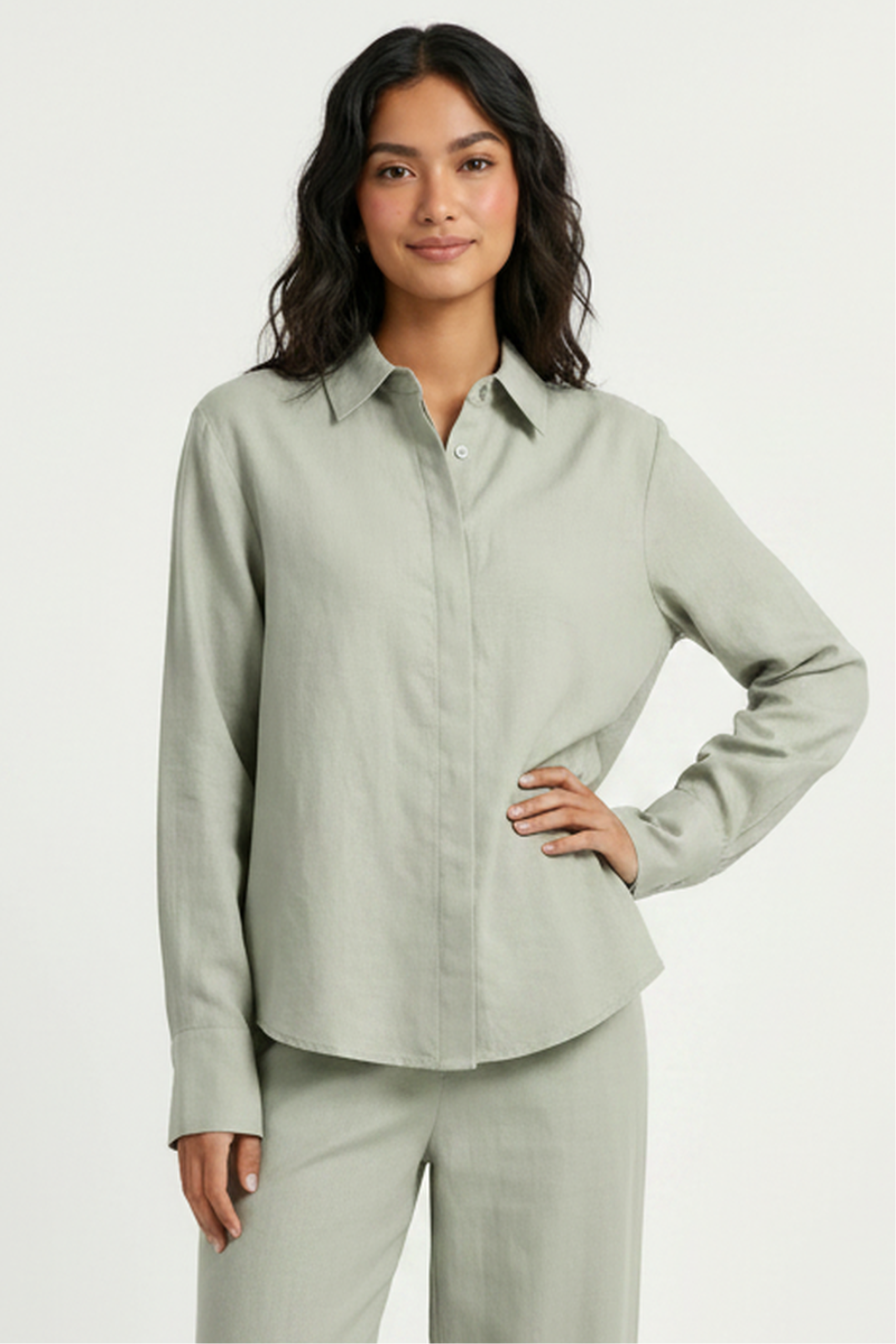 Seaside Afternoon Linen Shirt - Relaxed Fit for Summer S / SAGE Seaside Afternoon Linen Shirt - Relaxed Fit for Summer S / SAGE
