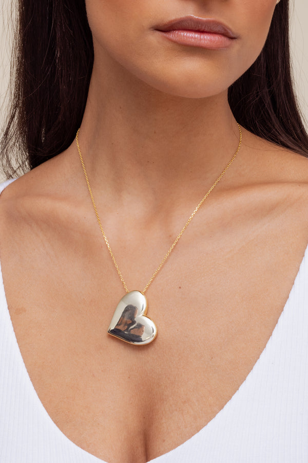 Violette Large Side Heart Necklace