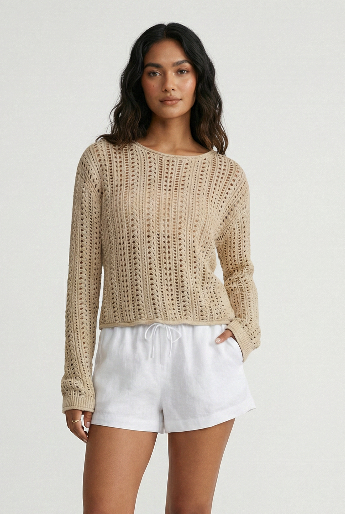 Z Supply Upland Crochet Sweater | Lightweight Open-Knit Top – Mixology