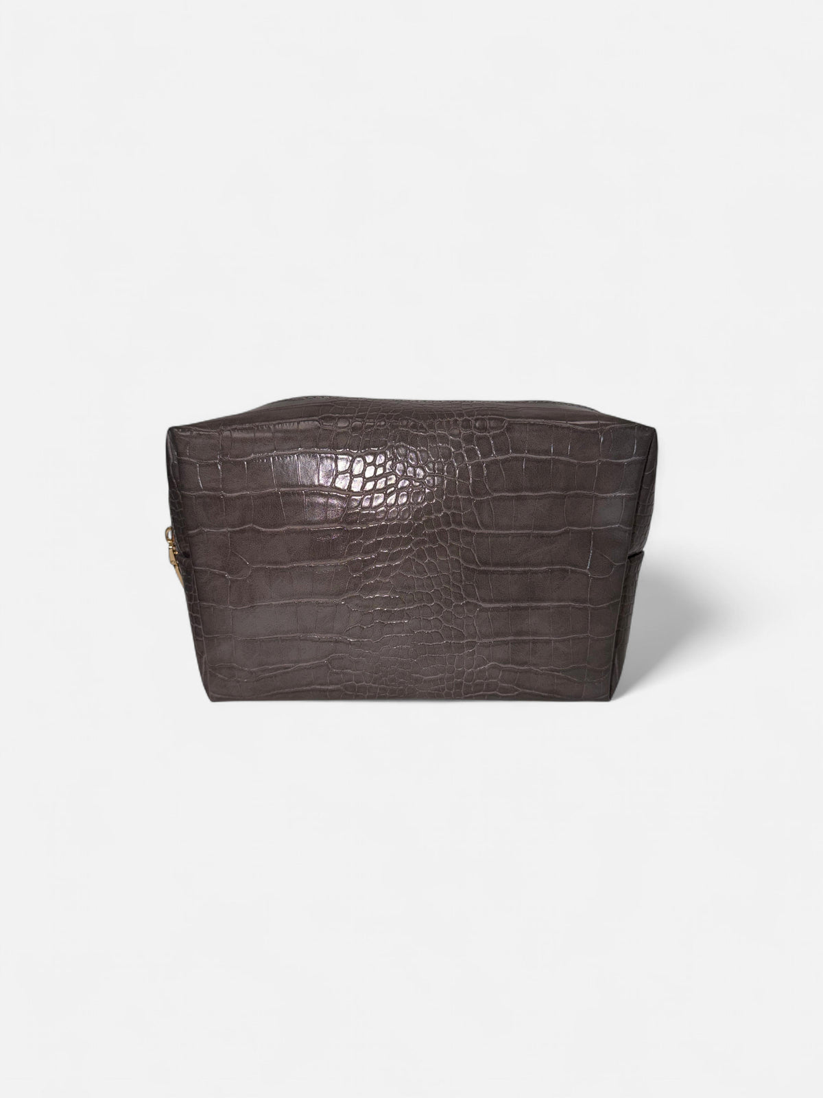 Croc Cosmetic Bag Flat Lay