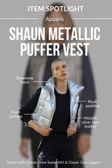Shaun Metallic Puffer Vest