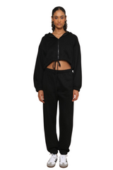 Cozy Nights Cropped Zip Up