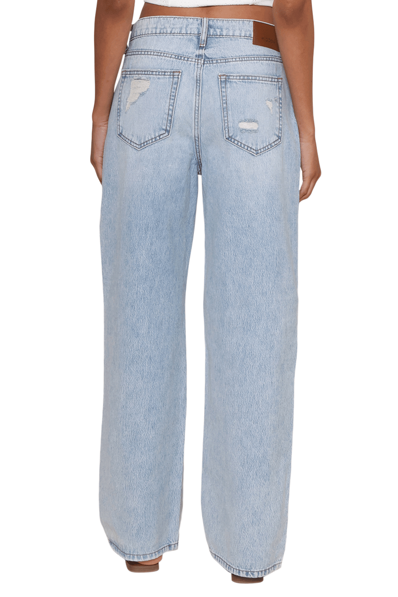 Light Wash High Rise Distressed Jeans