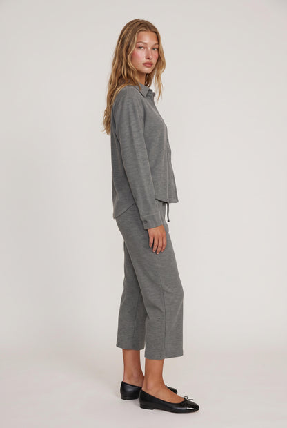 
model wearing Comfort Waist Crop Flare posing Front View