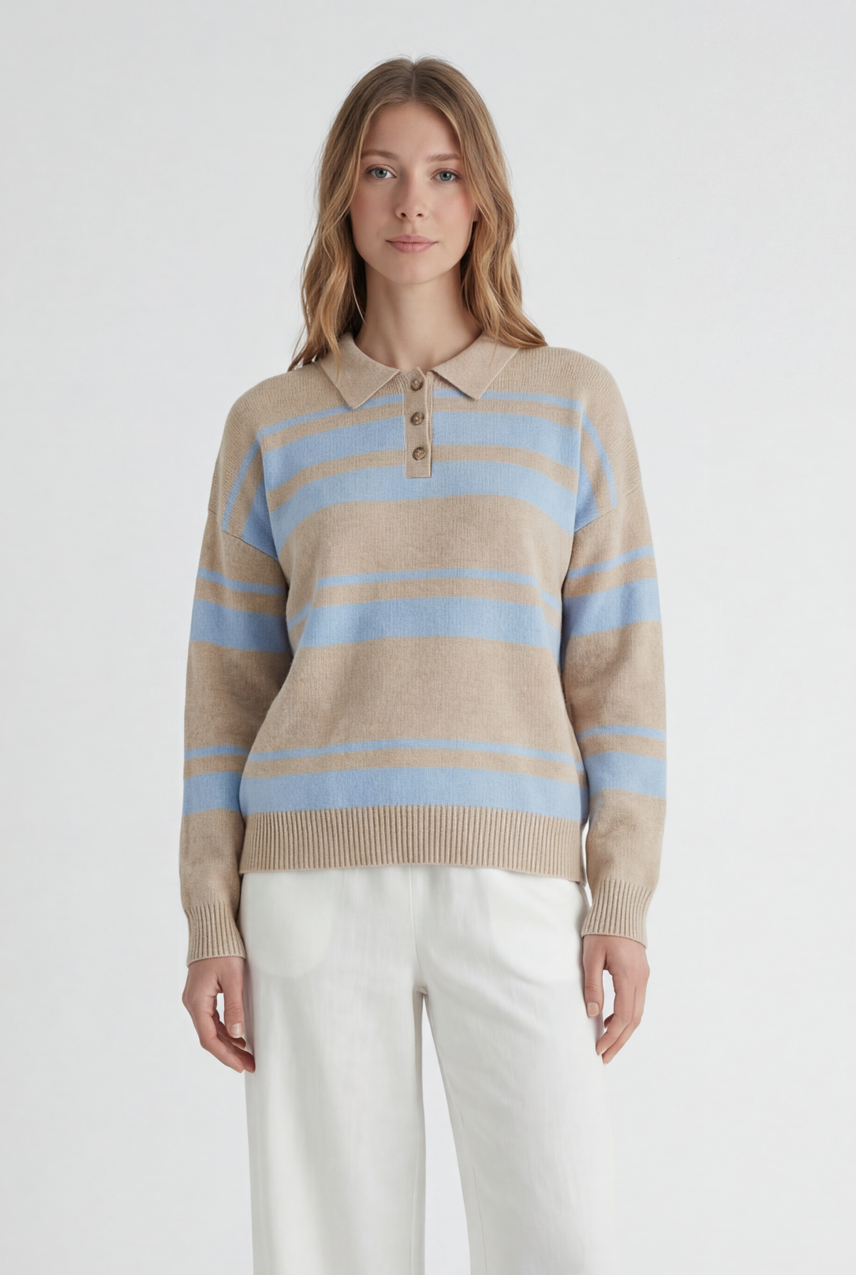 Robertson Rodeo Robertson + Rodeo Bond St Stripe Polo Sweater | Soft Knit – Mixology