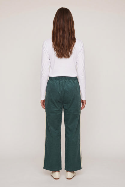 
model wearing DOWNTOWN TRACK PANT posing Back View
