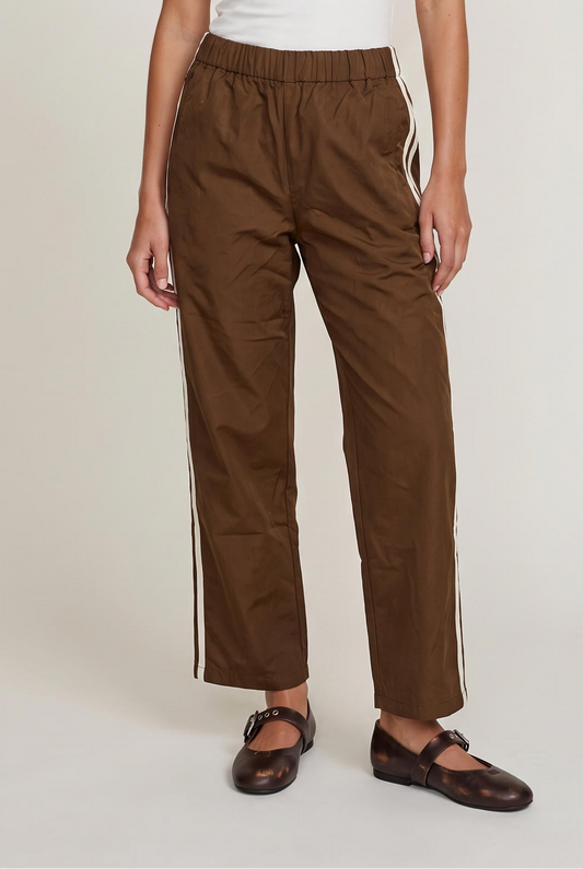 
model wearing Downtown Track Pant posing Front View