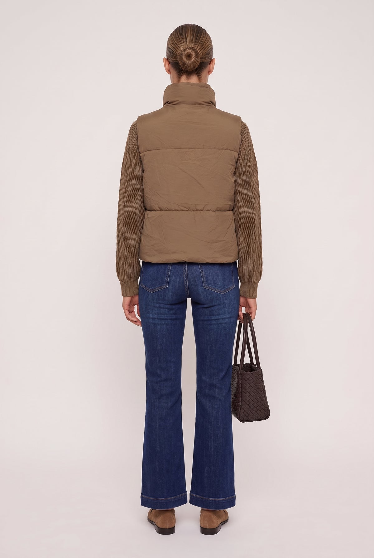 [MOCHA] model wearing In The Zone Jacket posing Back View