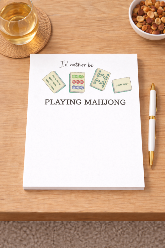 I'd Rather Be Playing Mahjong Notepad