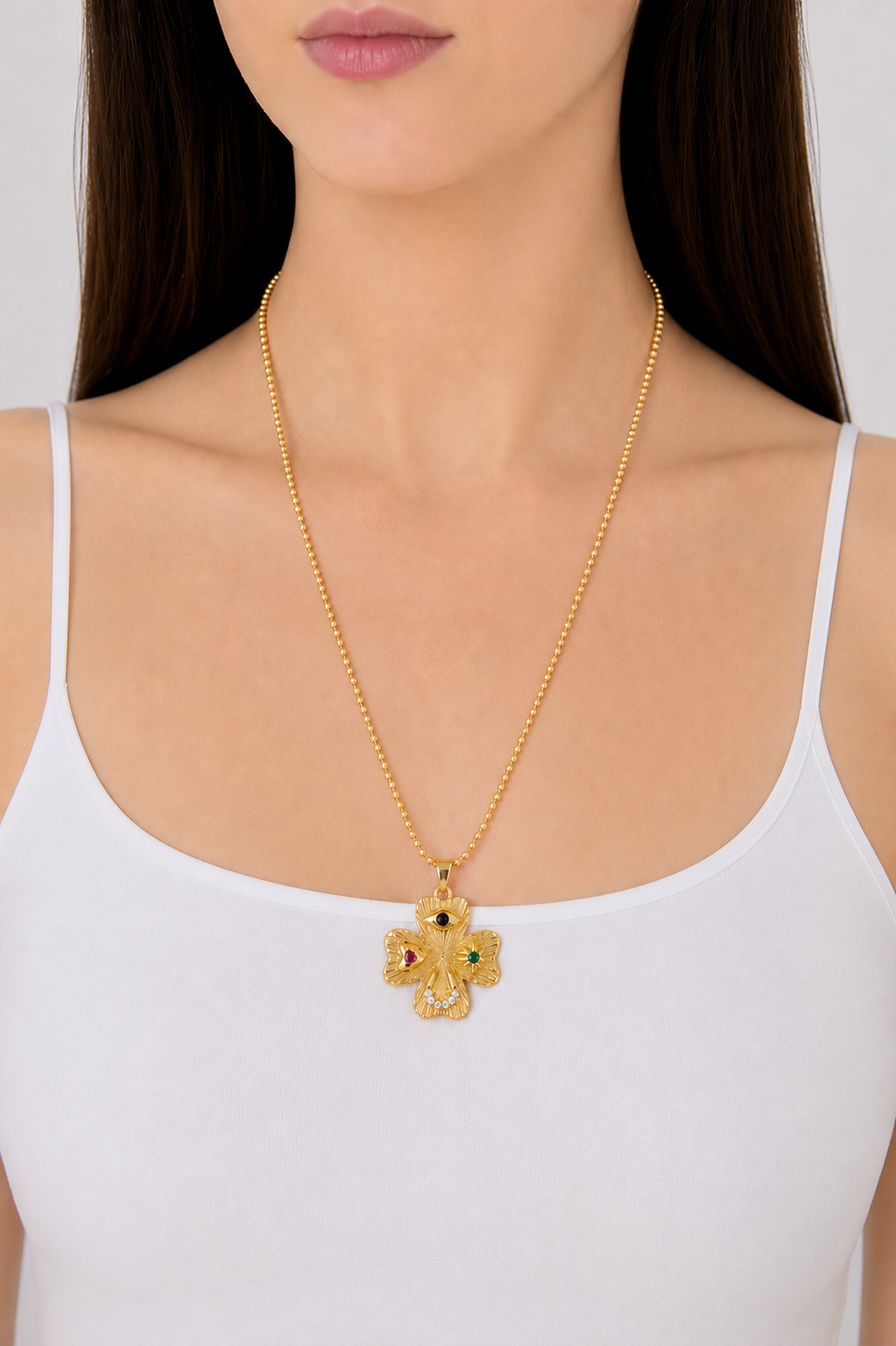 
Lucky Bloom Pendant Necklace