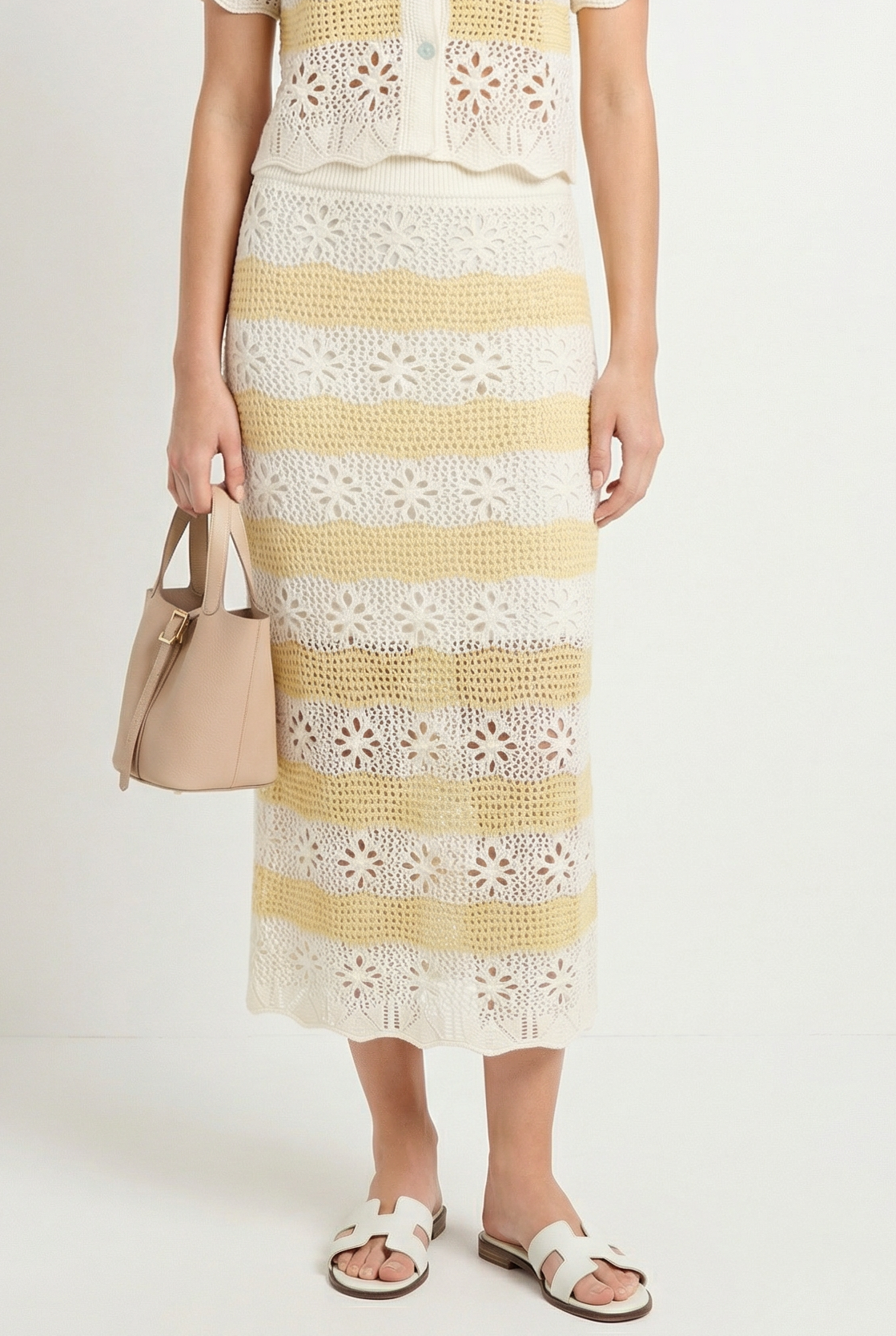 Daisy Crochet Knit Skirt