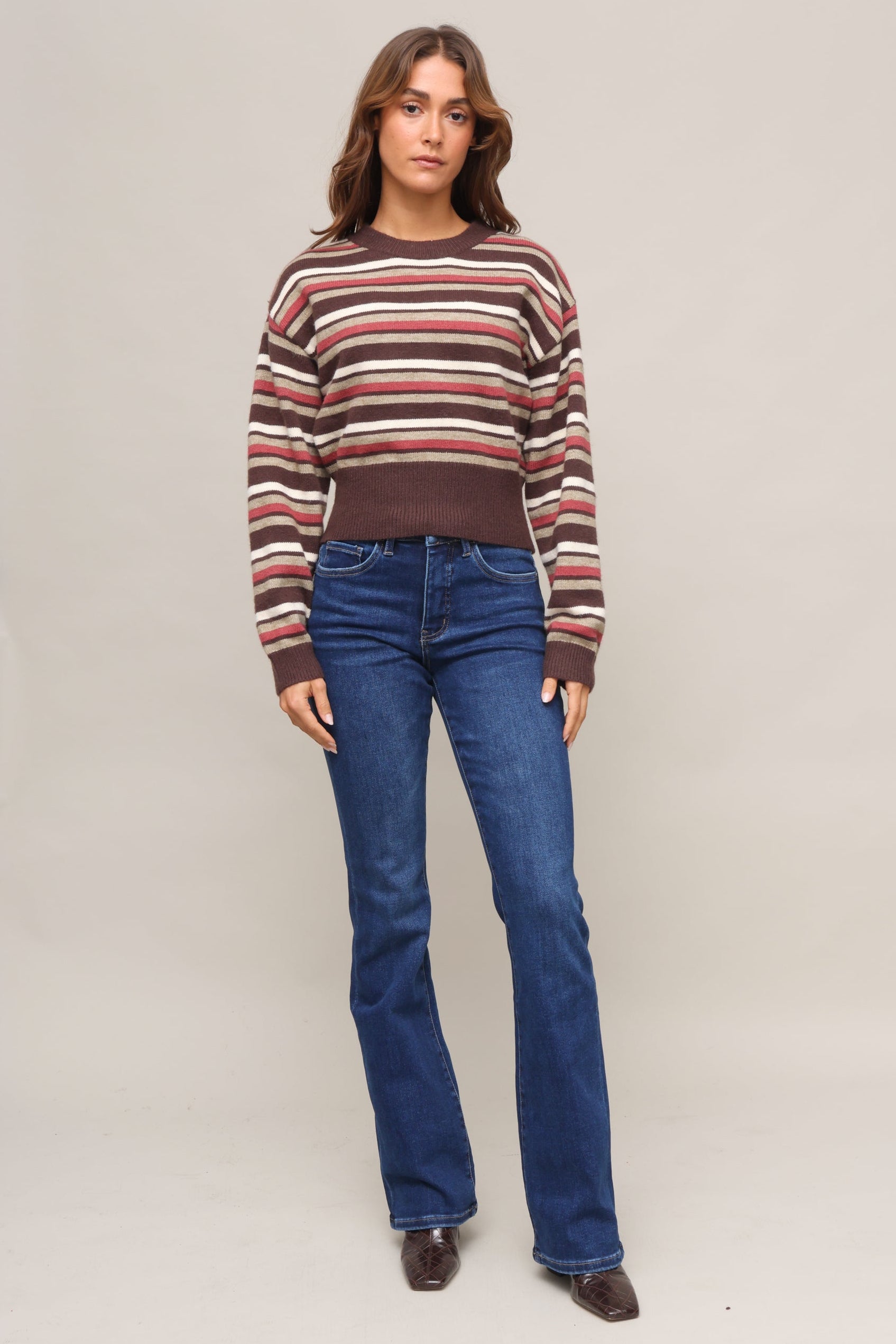 Bodhi Stripe Crew Neck Sweater – Mixology Bodhi Stripe Crew Neck Sweater – Mixology