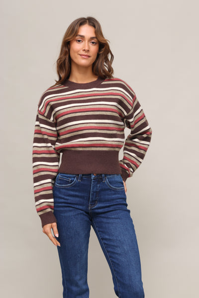 Bodhi Stripe Crew Neck Sweater – Mixology Bodhi Stripe Crew Neck Sweater – Mixology