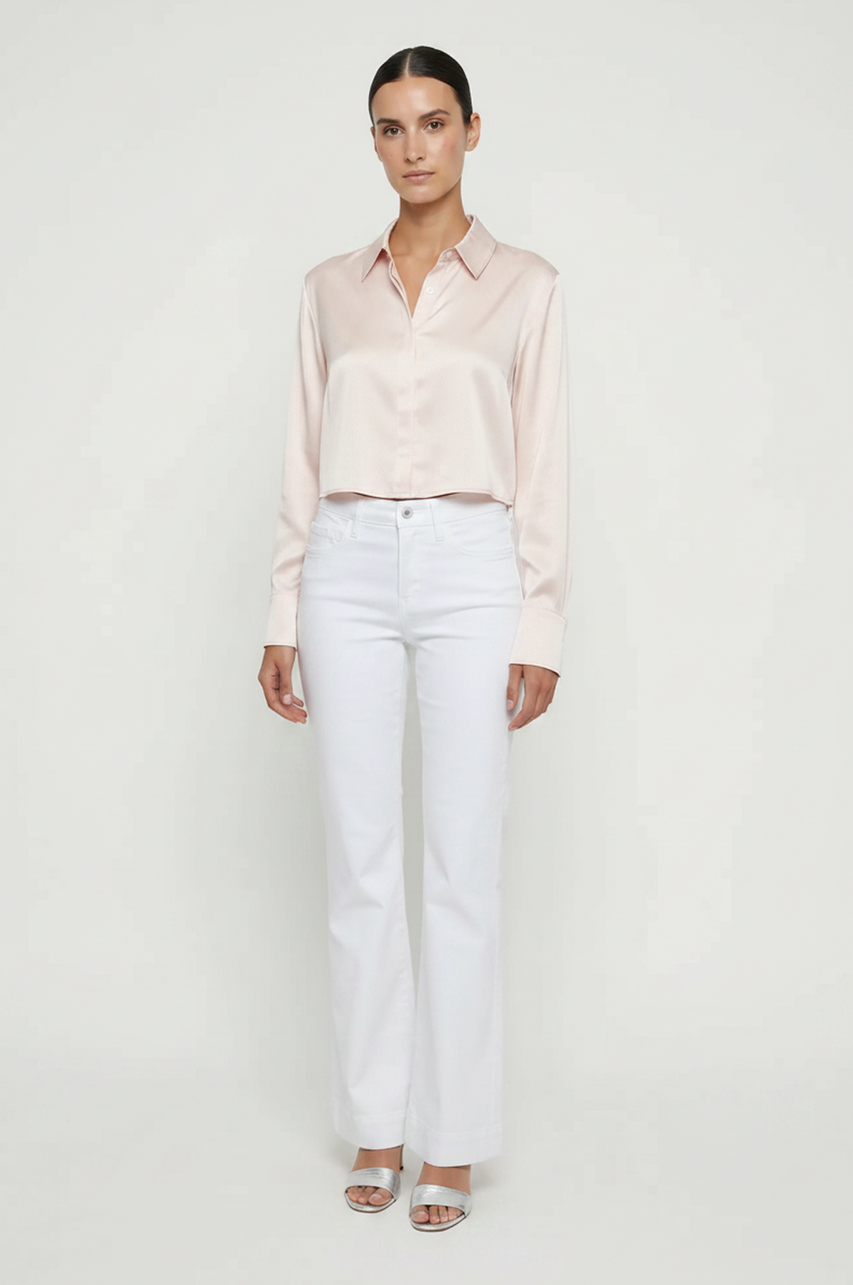 Robertson Rodeo Robertson + Rodeo High Low Satin Shirt | Chic Satin Blouse – Mixology