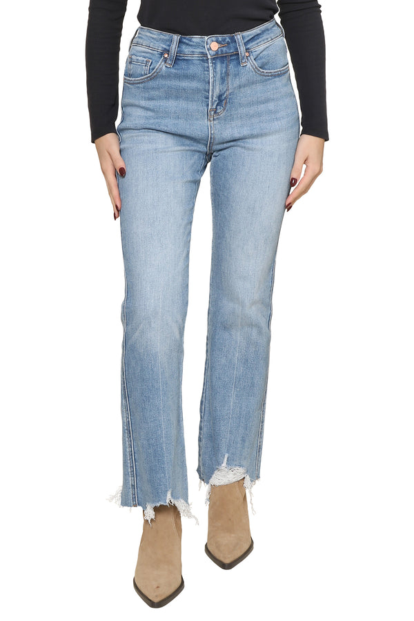 Moscato High Rise Crop Flare Jeans