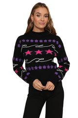 Roll Neck Star Sweater