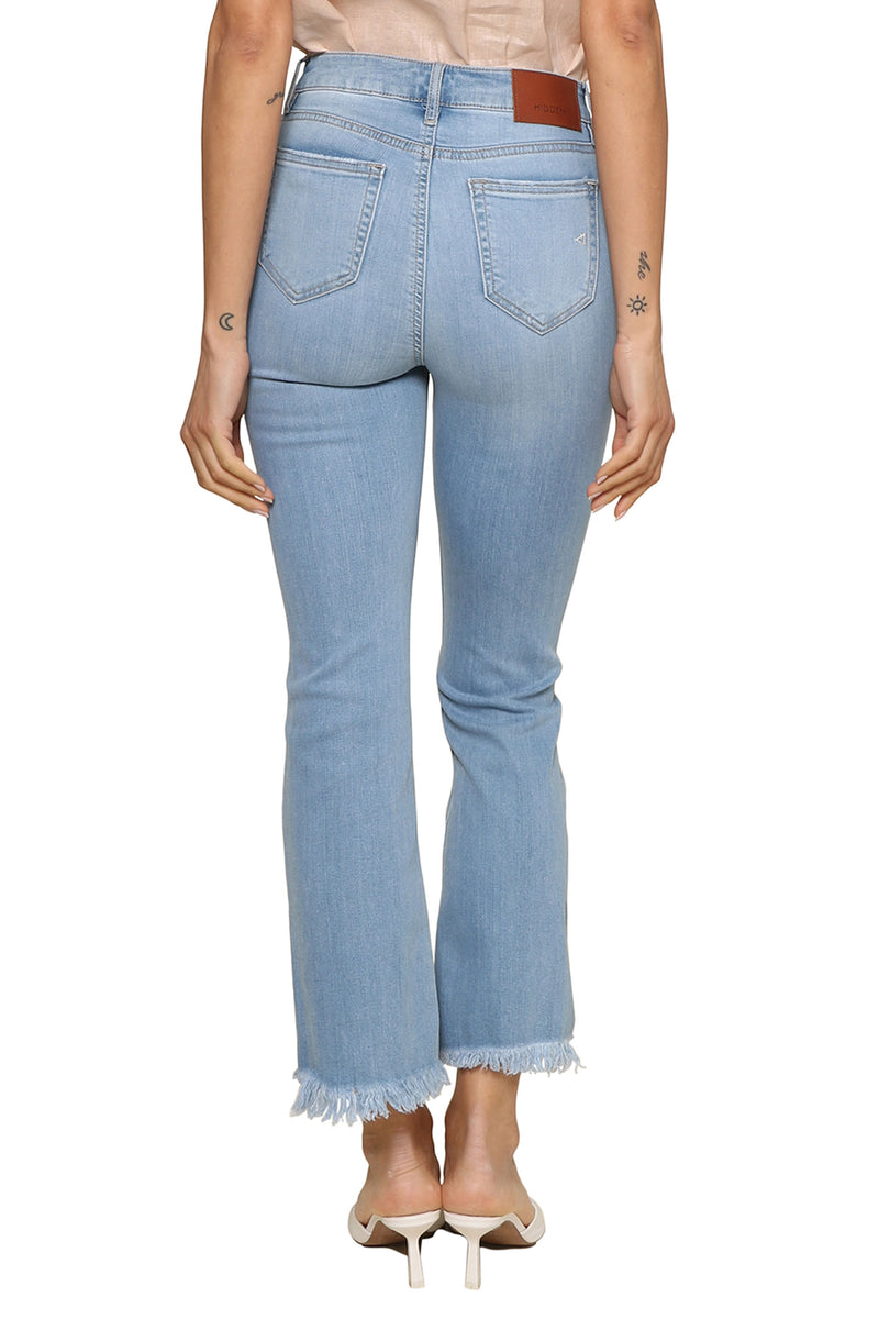 Happi Crop Flare With Fray Hem Jeans