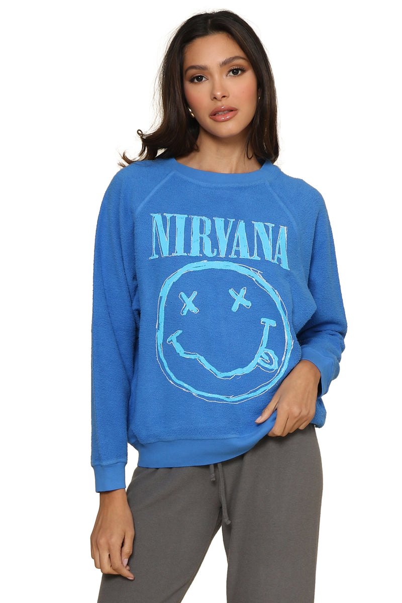 Nirvana Smiley Reverse Crew