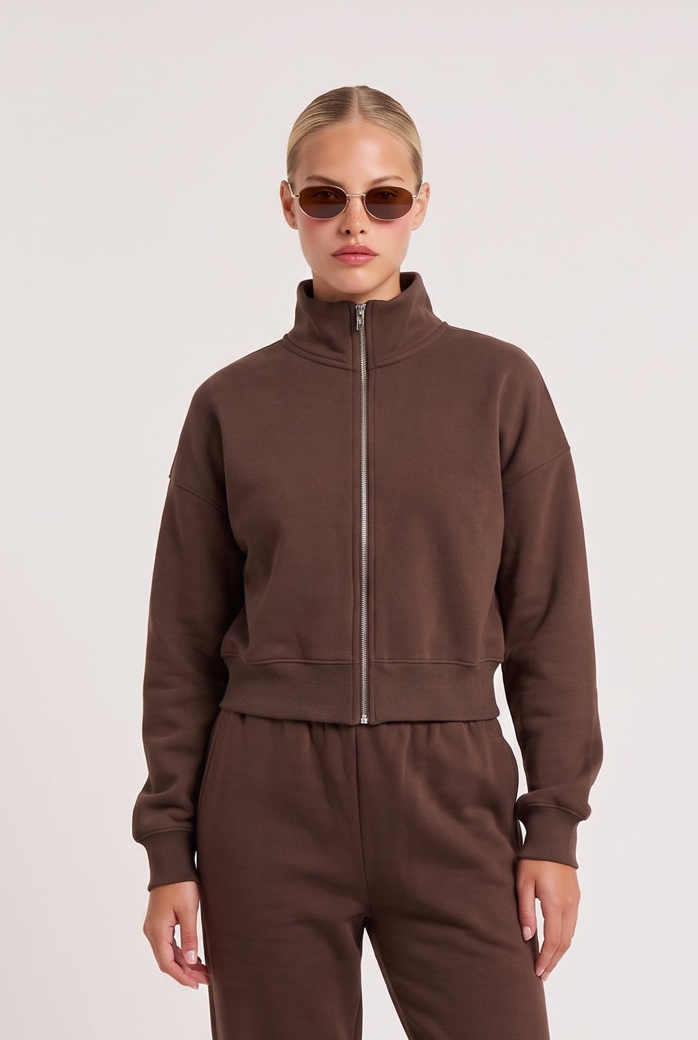 
model wearing Everyday Sweatpant posing Front View