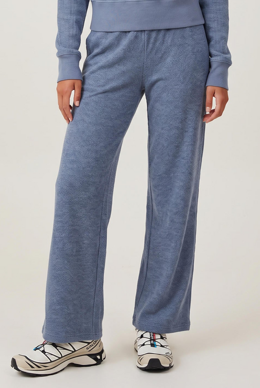 
model wearing Fireside Waffle Wide Leg posing Front View
