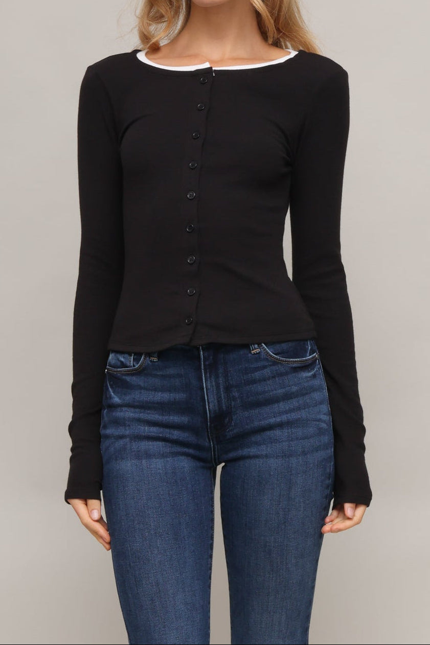 Julia Button Down L s Top