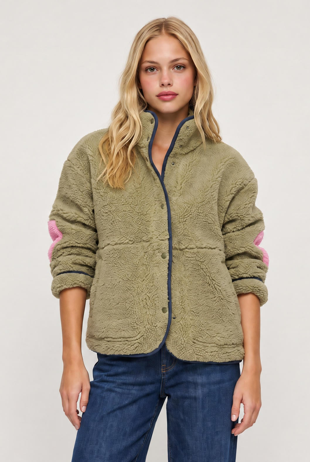 [ARMY] model wearing Coze Magoze Jacket posing Front View