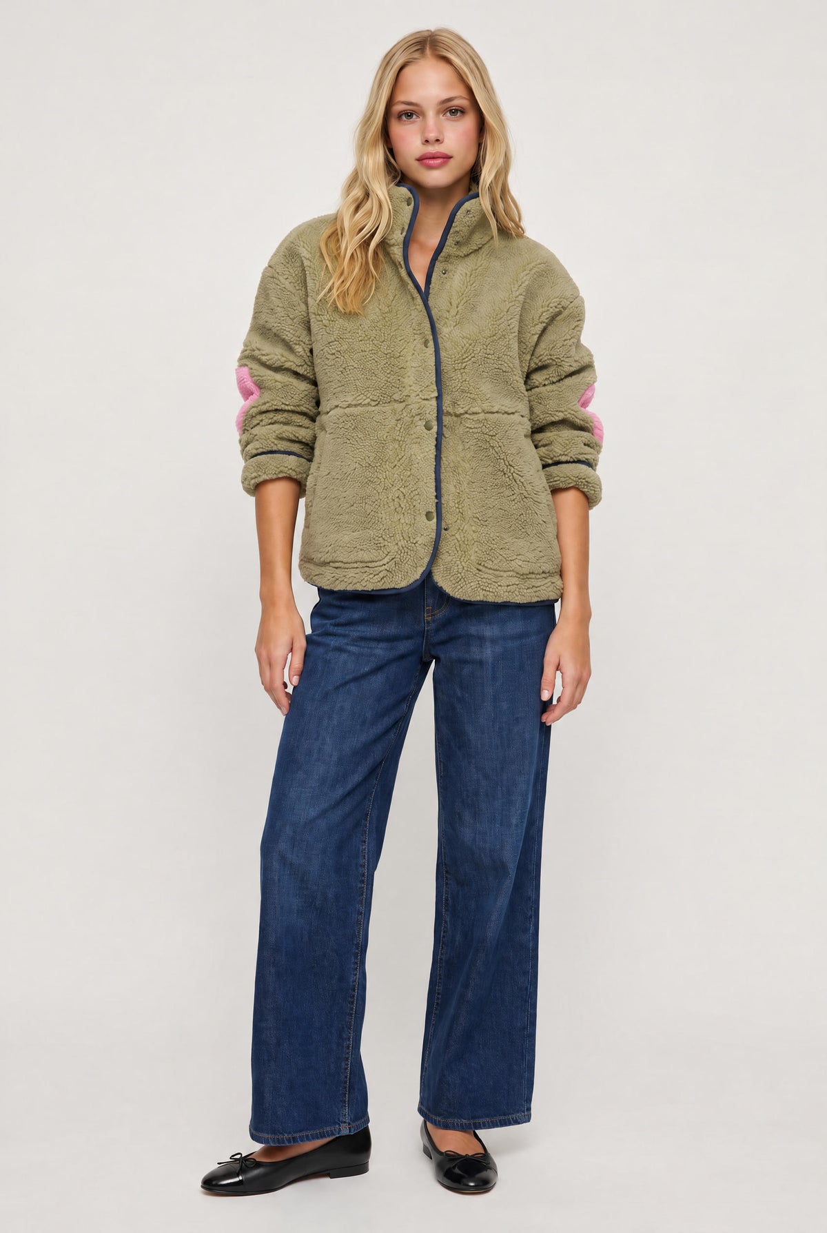 [ARMY] model wearing Coze Magoze Jacket posing Front View