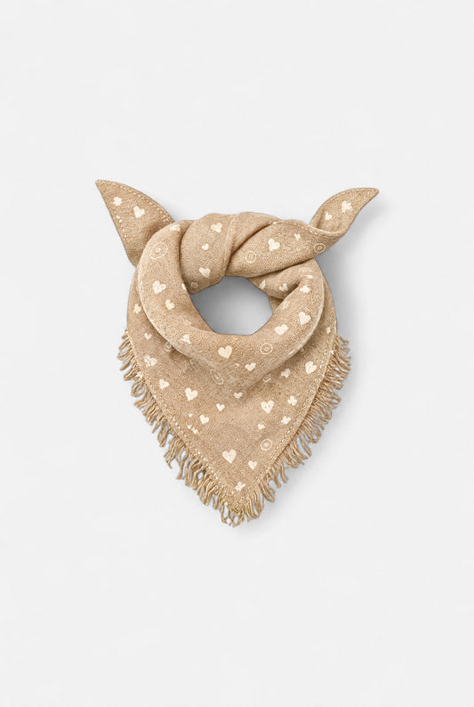
model wearing Kr Cashmere Bandana posing Front View