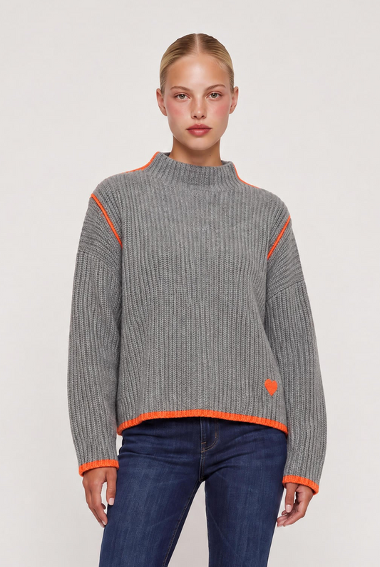 
model wearing Marley Cashmere Sweater posing Front View