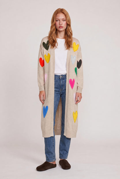
model wearing Super Duper Zero Waste Duster posing Front View