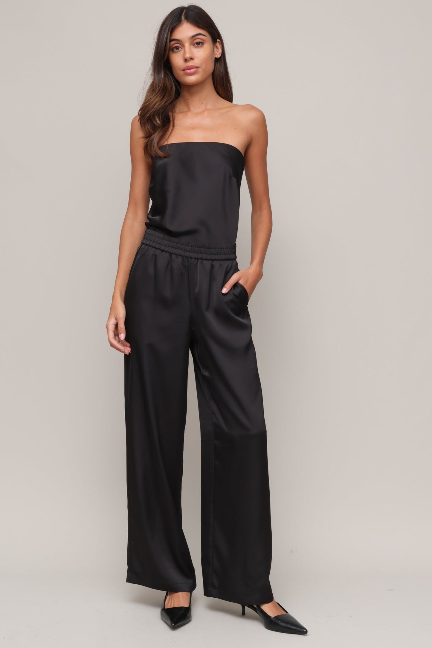 Layla Elastic Waist Pant by W.A.P.G Layla Elastic Waist Pant by W.A.P.G