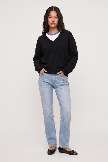 
model wearing Dolce V Knit posing Front View