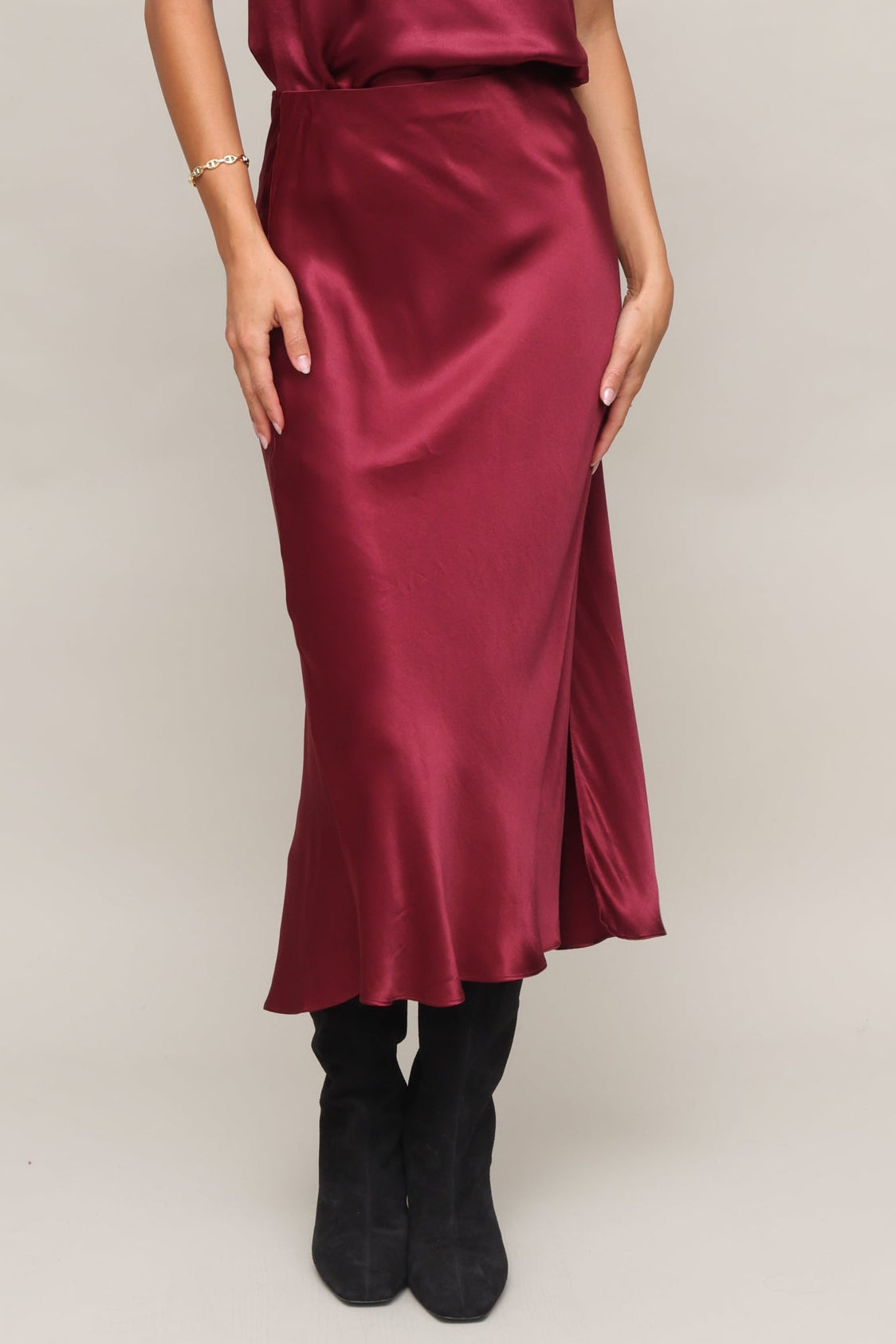 Maya Satin Skirt