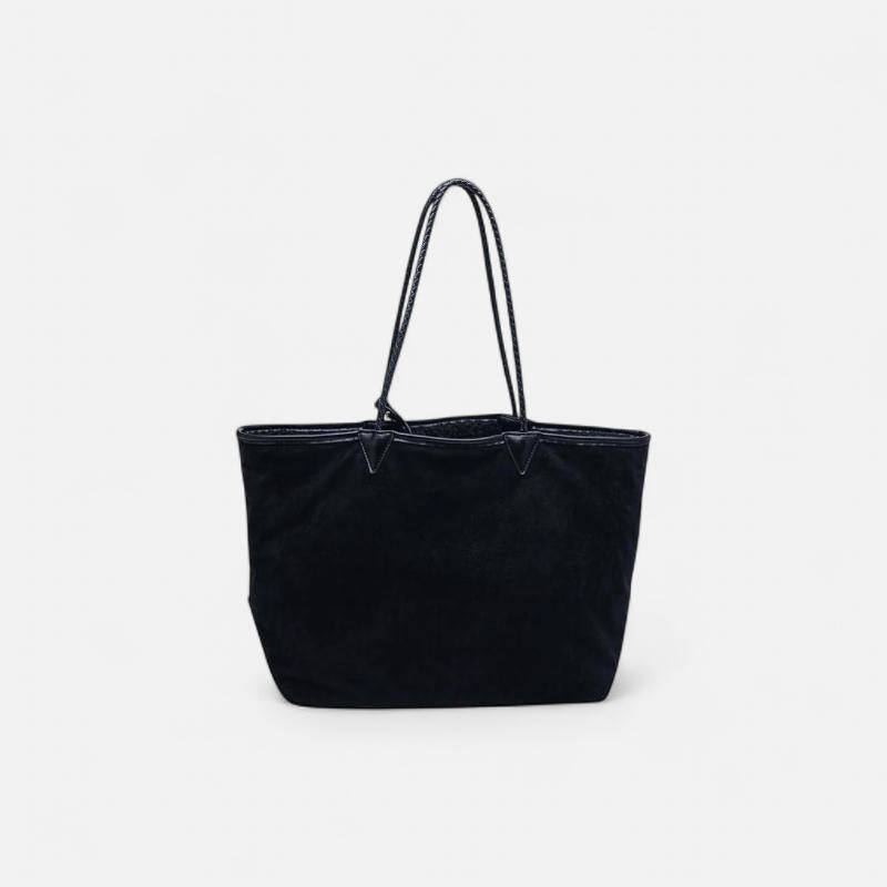 
Reversible Suede Tote Flat Lay