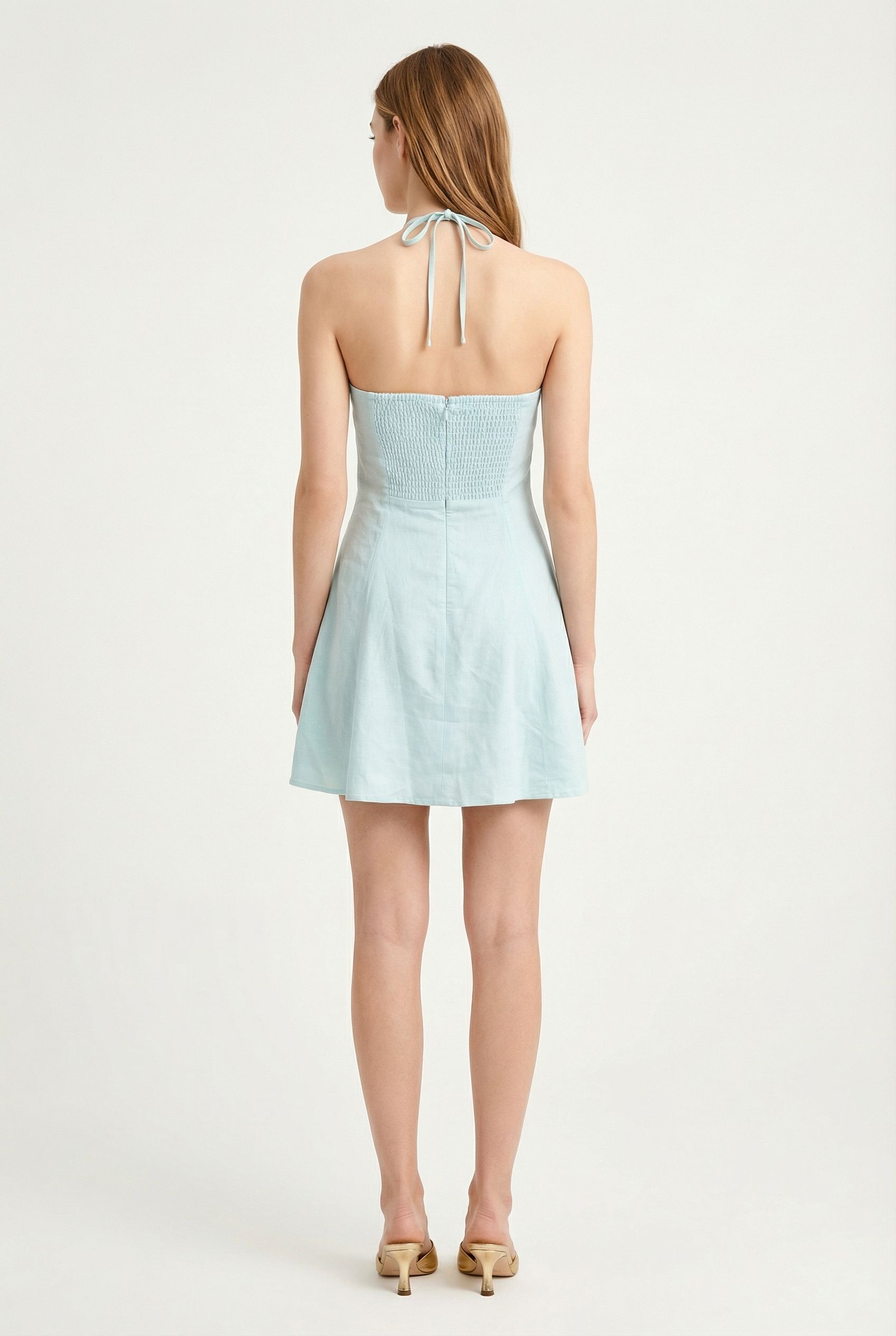 Open Sky Linen Mini Dress - Lightweight & Stylish Summer Dress XS / LTBLUE