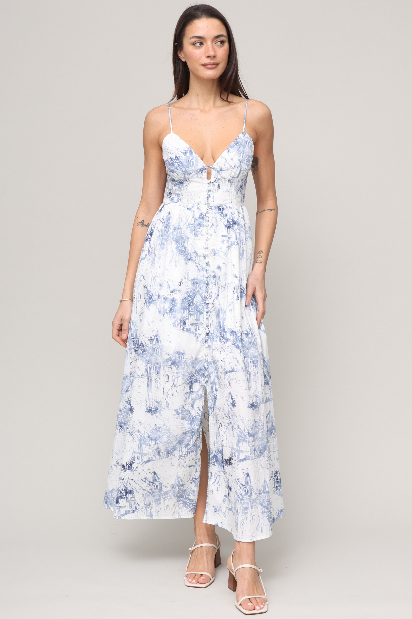 Porcelain Midi Dress – Mixology