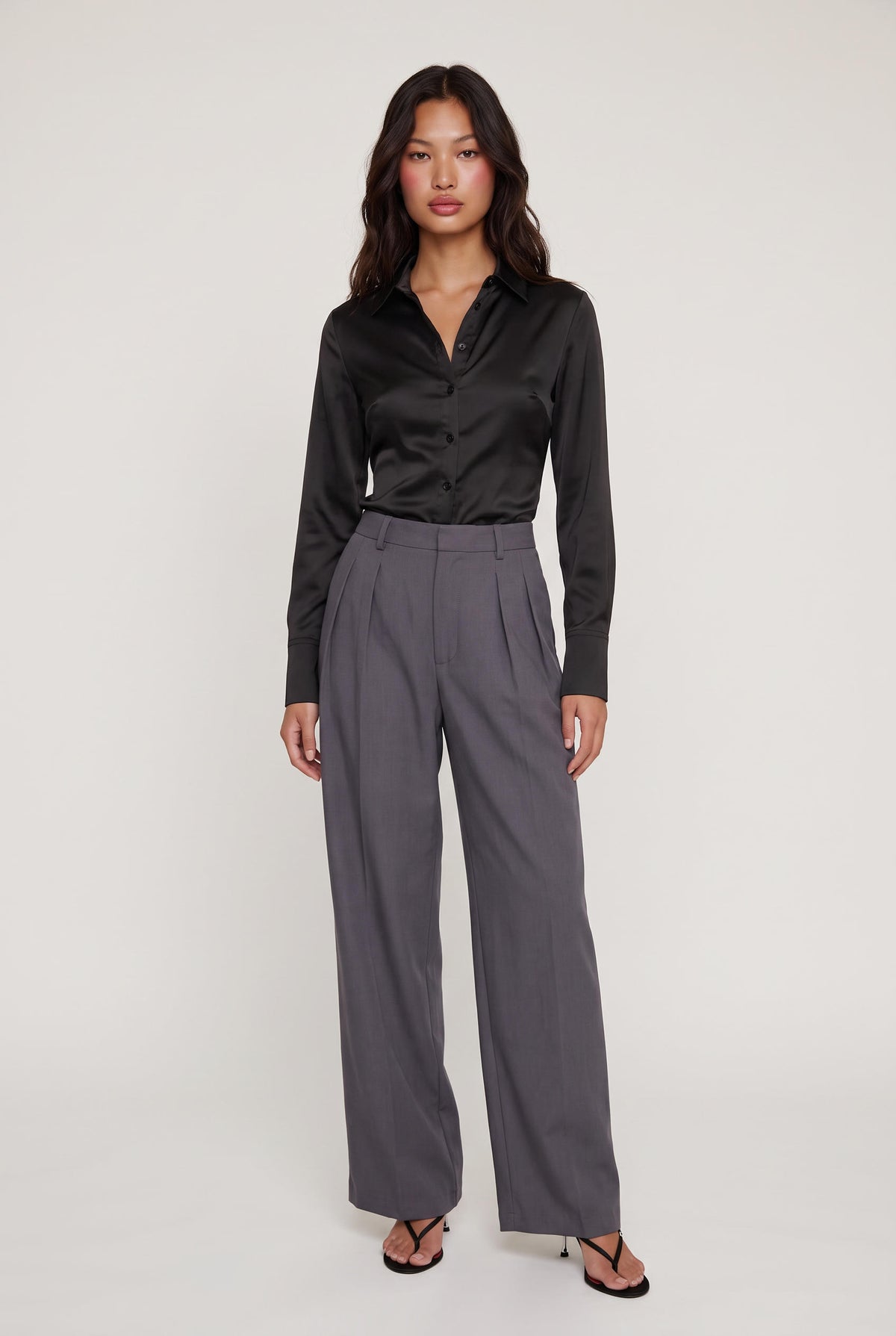 [CARBON] model wearing Caro Pant posing Front View
