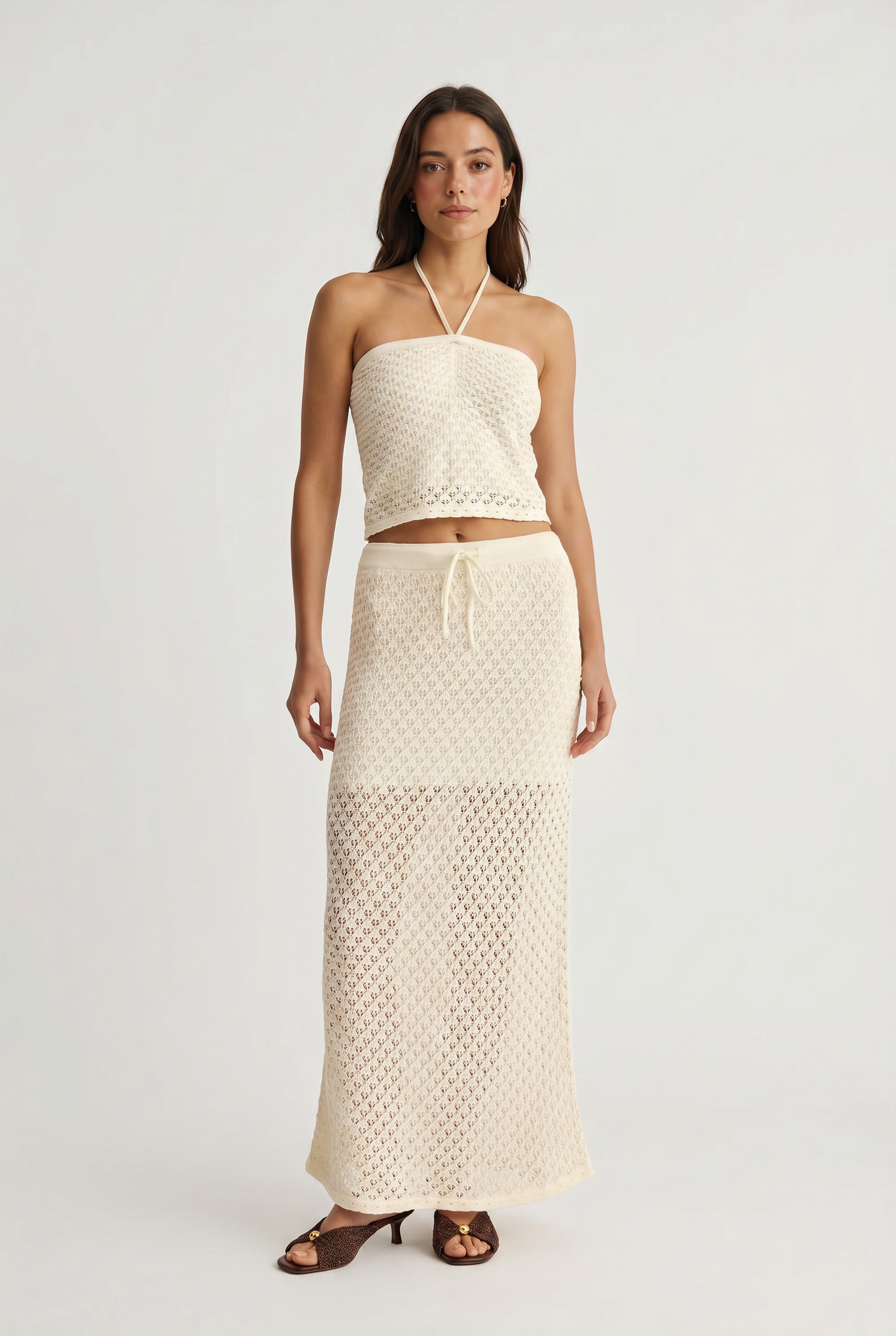 Windswept Crochet Maxi Skirt - Effortless Boho Style – Mixology