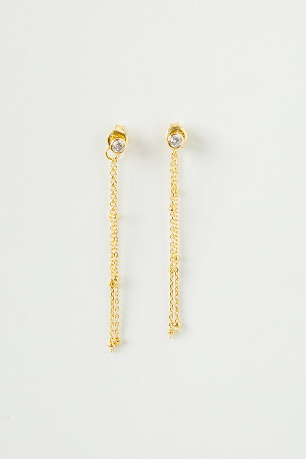 Oliver Front Back Chain Earrings