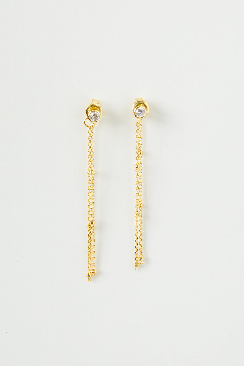 Oliver Front Back Chain Earrings