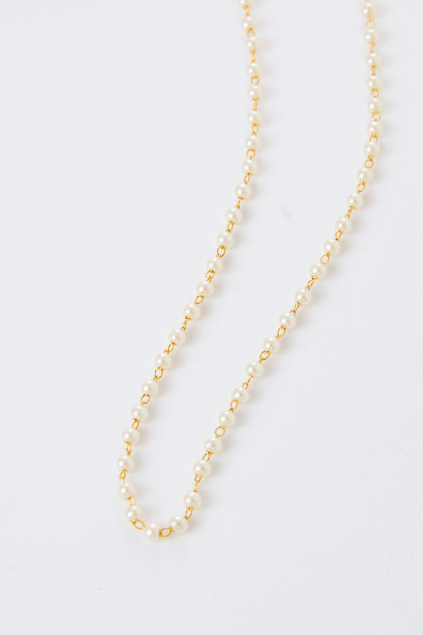 Aria Pearl Bead Necklace