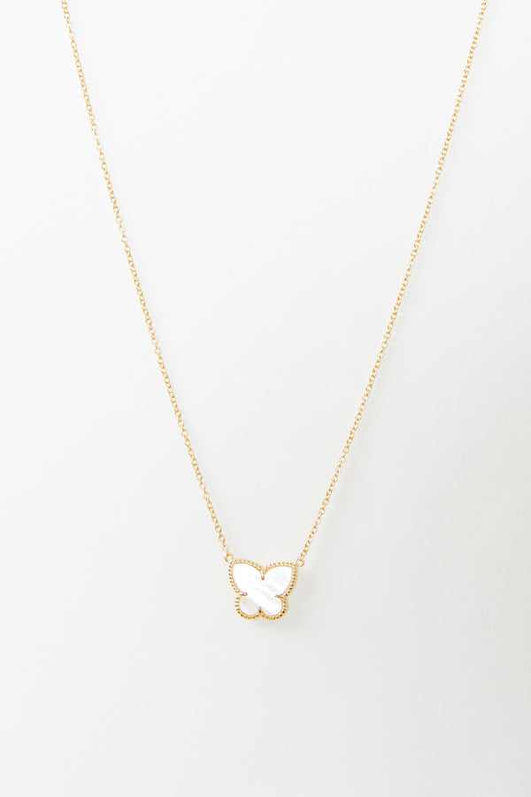 Tarin Mother of Pearl Butterfly Necklace