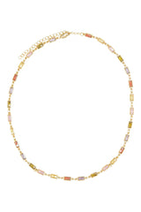 Goldie Rectangle Stone Necklace