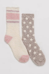 2-pack Plush Dot Socks