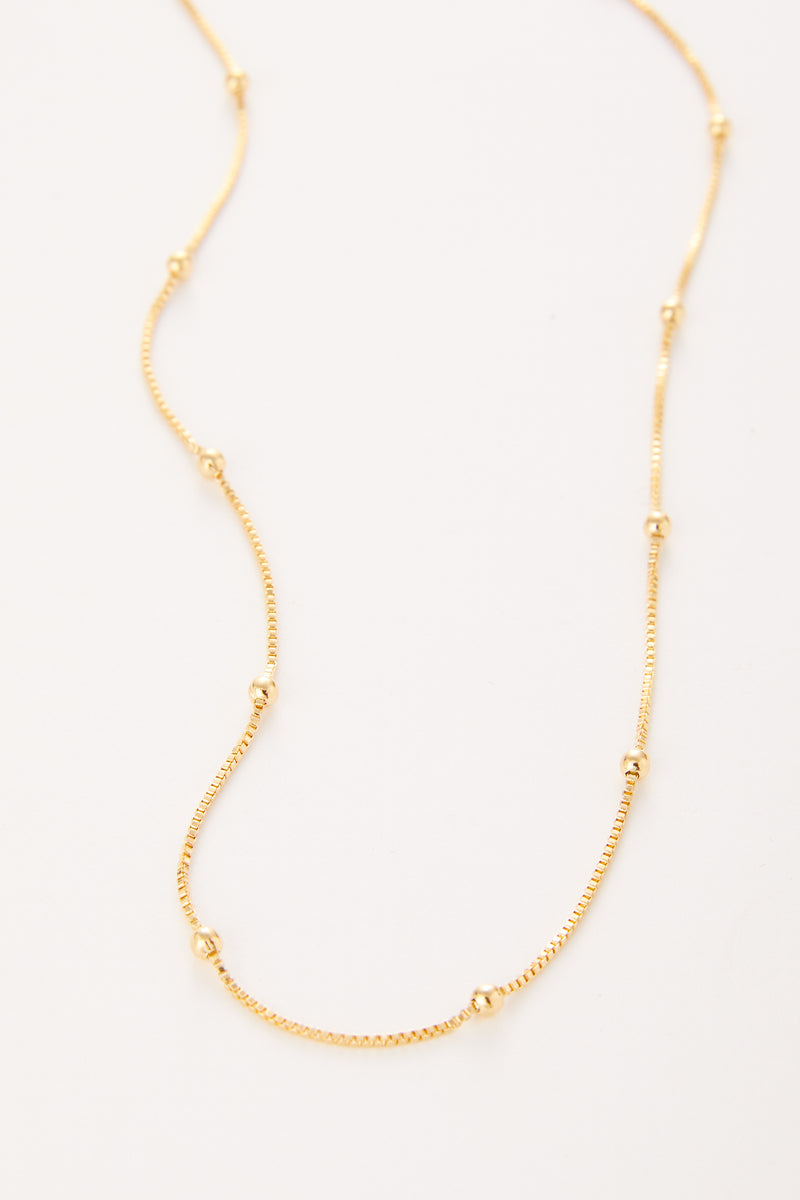 Crosby Delicate Chain Ball Necklace