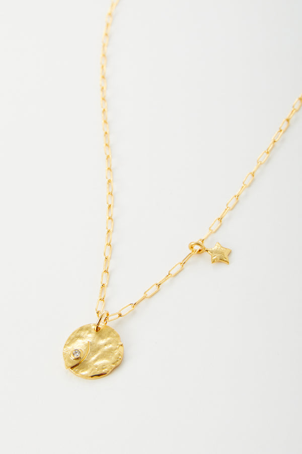 Payton Coin With Eye Necklace