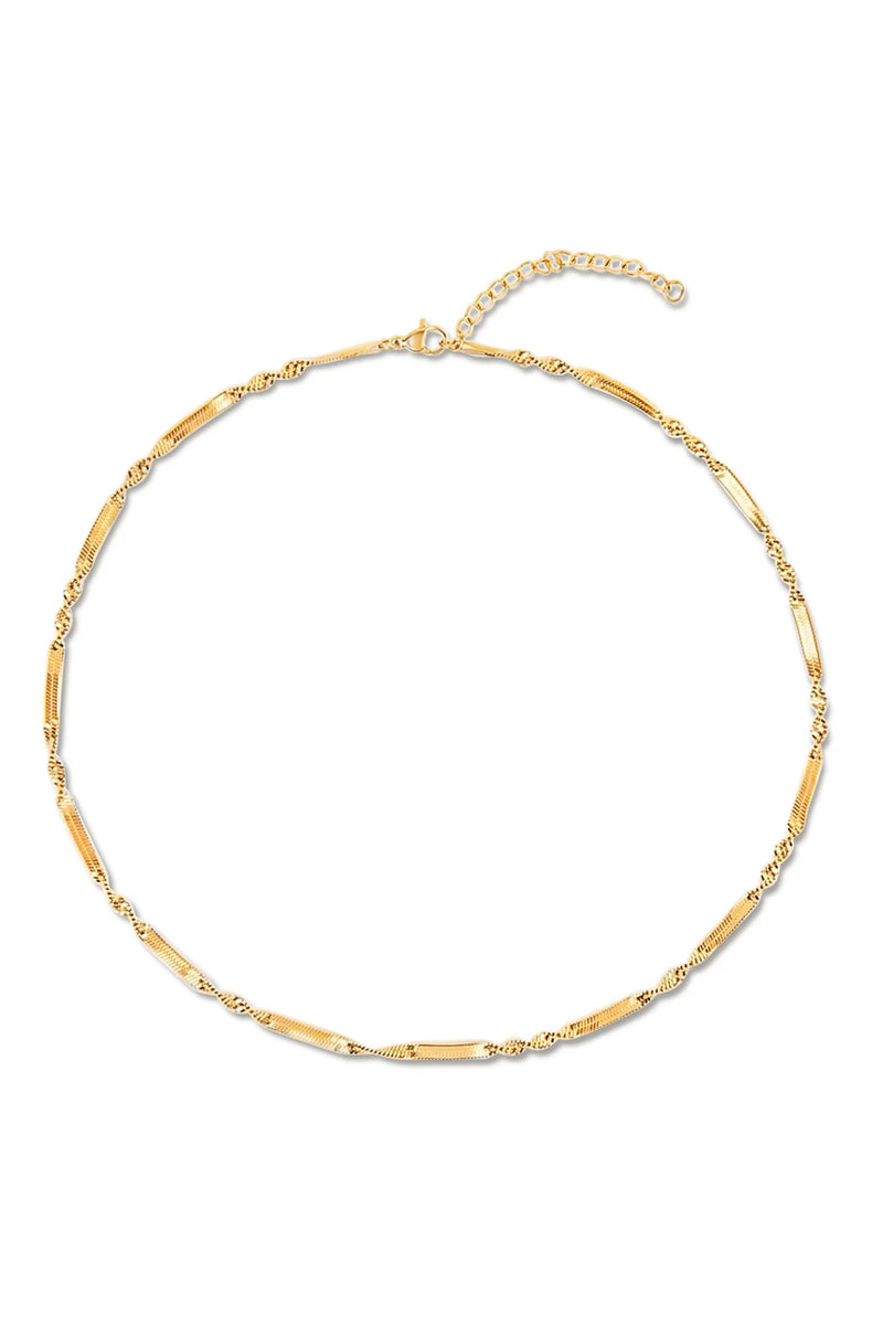 Everette Twisted Herringbone Necklace