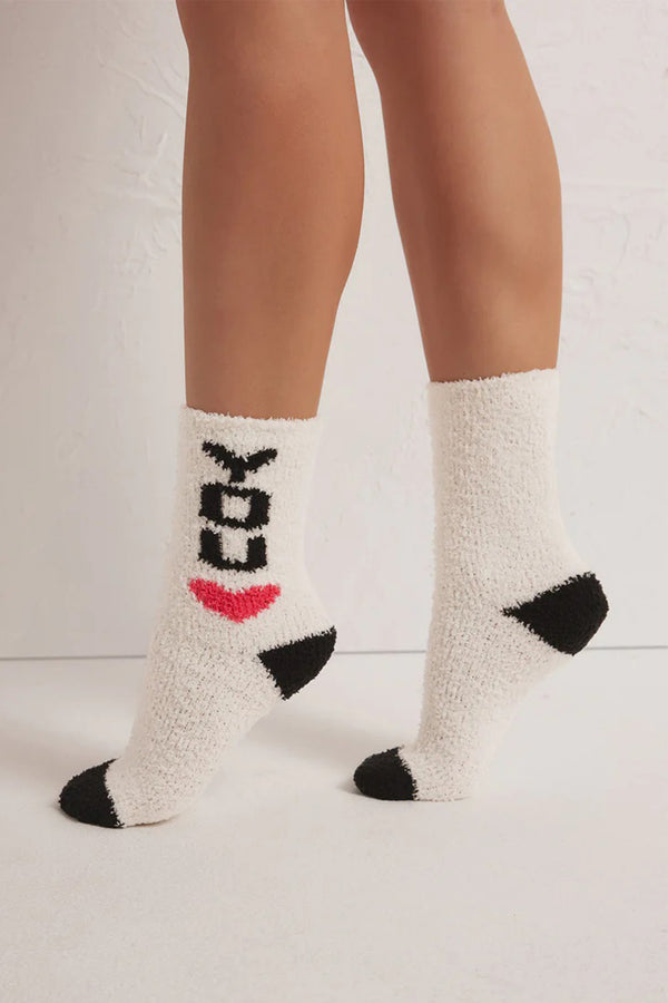 2-Pack Plush Love You Socks