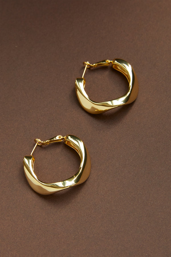 Janelle Etched Hoops
